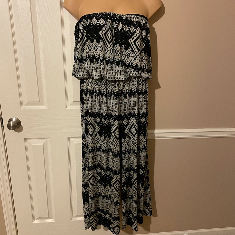 Black/cream jumpsuit